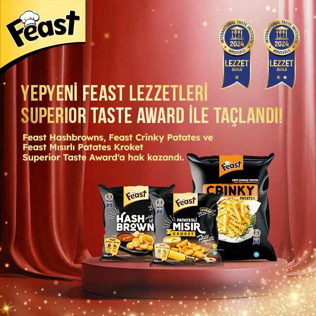 Yepyeni Feast Lezzetleri Superior Taste Award ile Taçlandı!